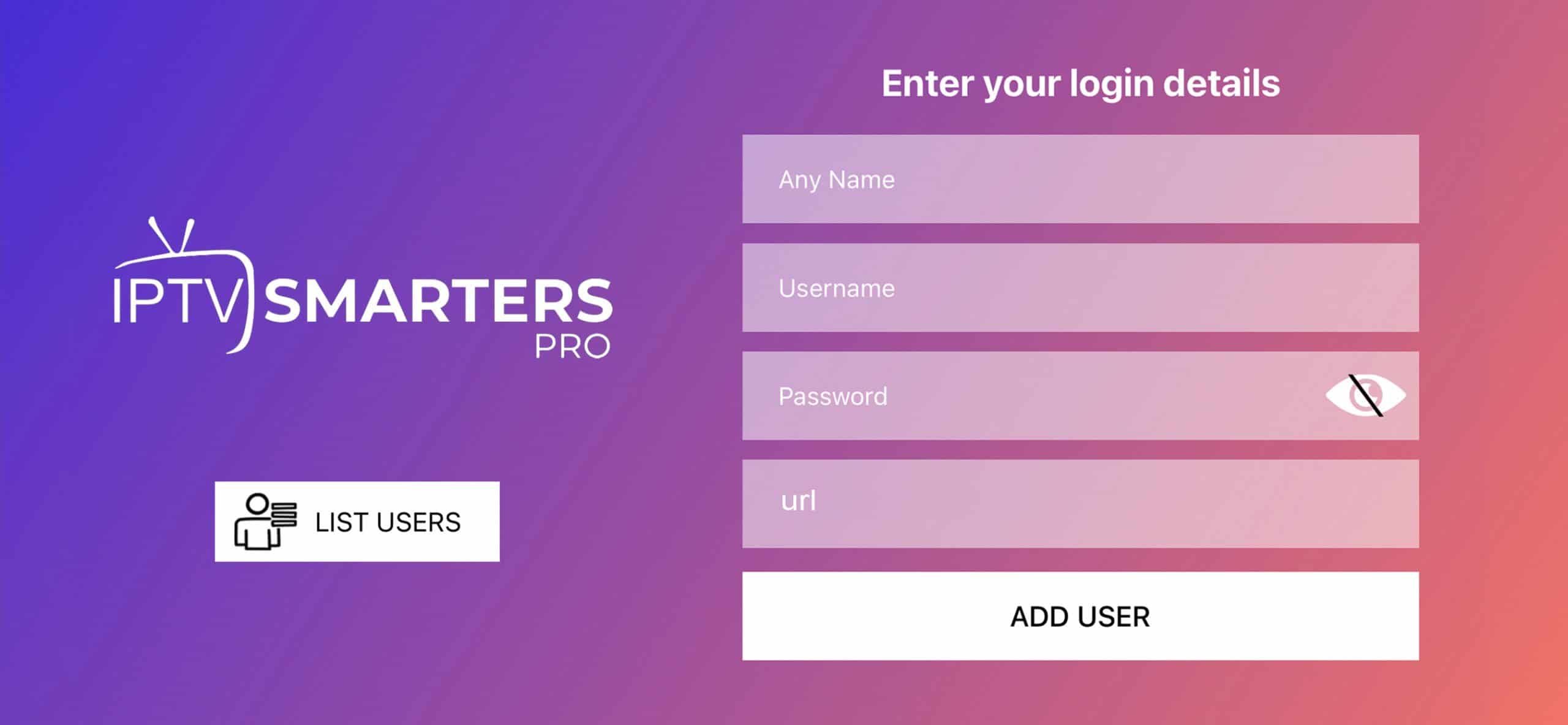 Smarters Player Lite login