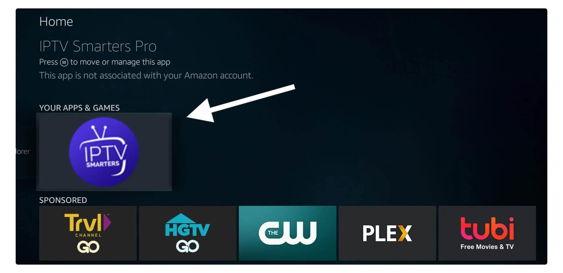 IPTV Smarters main interface