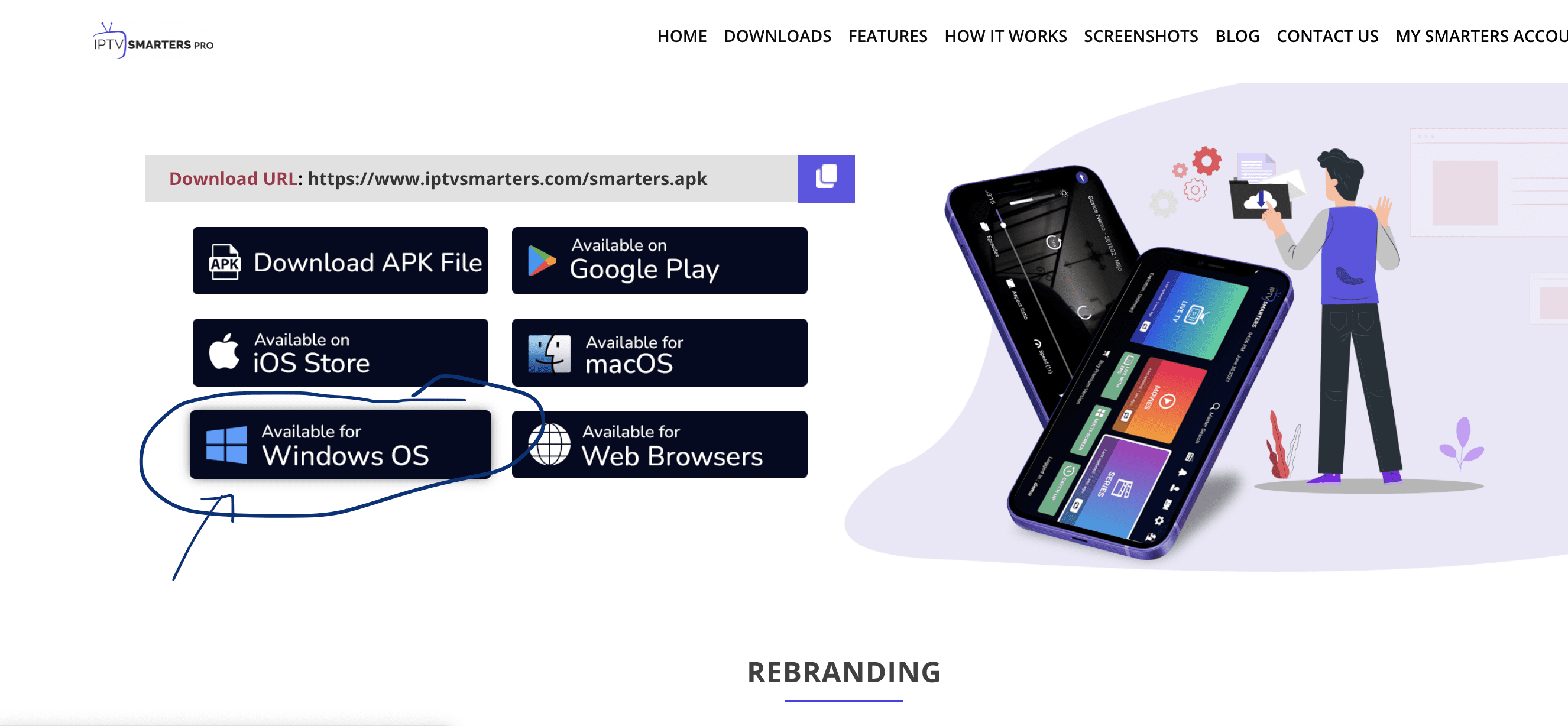 IPTV Smarters Windows login